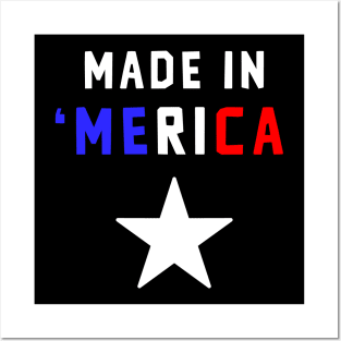 Merica 4th of July Star Design 1 Posters and Art